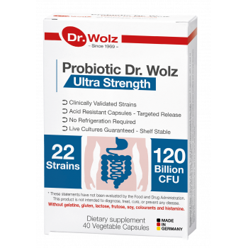 Probiotic Dr Wolz 22 Strains Ultra Strength  40 Capsules Expiry Date 30/04/2025