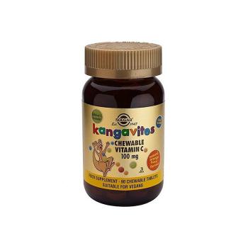 Solgar Child Orange Kangavites Vit.C 100mg 90 Chewable Tablets Expiry 07/24