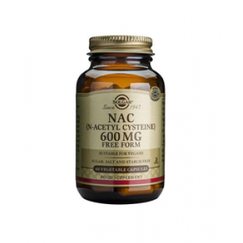 Solgar NAC (N-Acetyl Cysteine) 600mg Vegicaps 60 Expiry 5/25