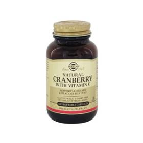 Solgar - Natural Cranberry Extract with Vitamin C - 60 Vegetarian Capsules Expiry 01/24