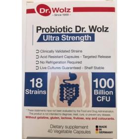 Probiotic Dr Wolz Ultra Strength  40 Capsules Expiry Date 30/01/2023